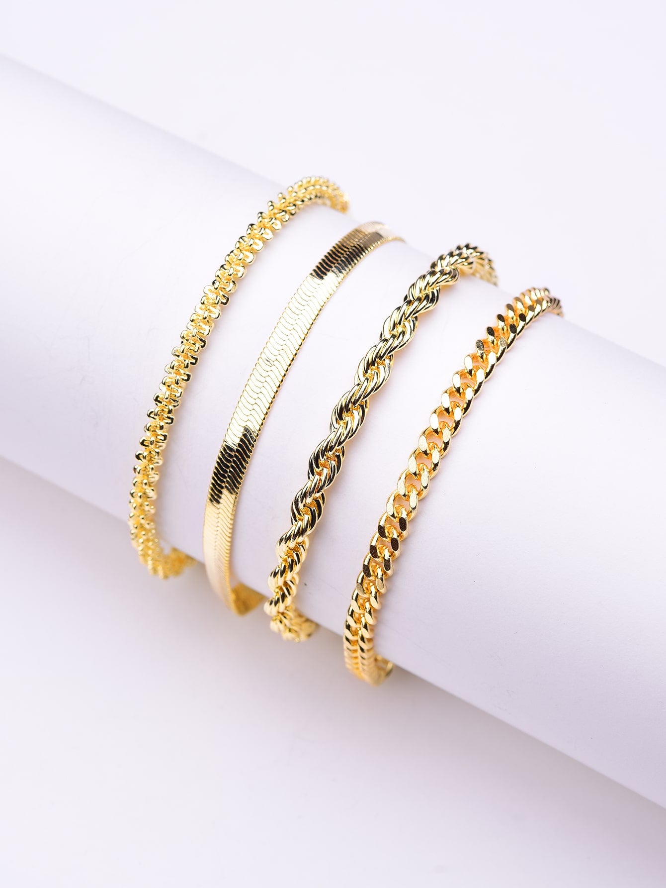 Golden Touch of Sophistication(set of 4 bracelets) - CélineDor