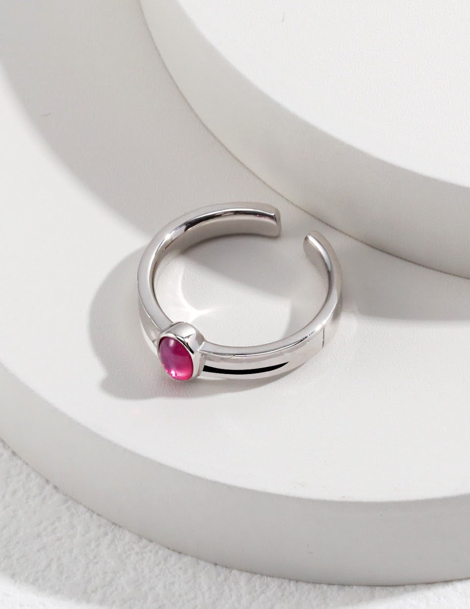 Golden Serenity Ruby Ring - CélineDor