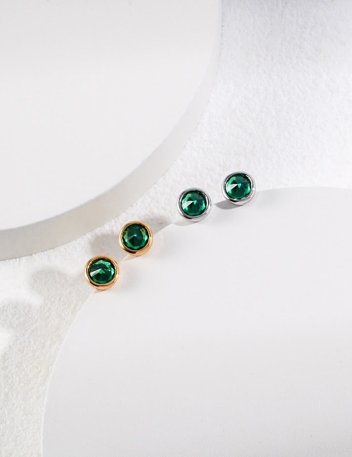 Aurora Green Earrings