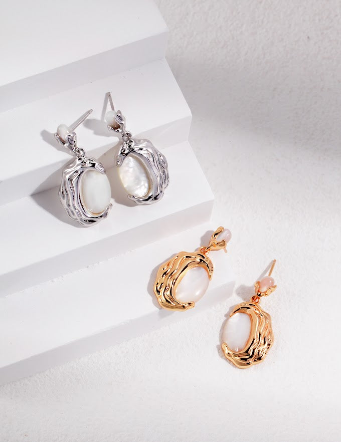 Lava-Cooled Elegance Earrings - CélineDor