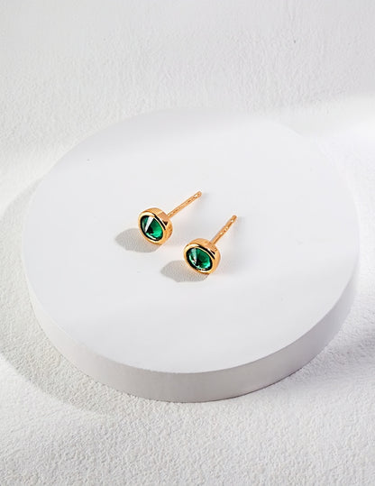 Aurora Green Earrings