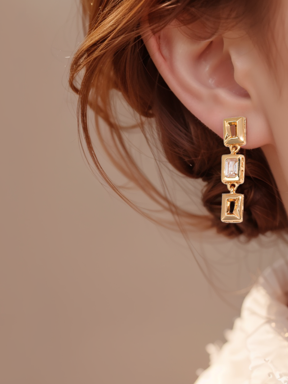 Golden Sparkle Earrings