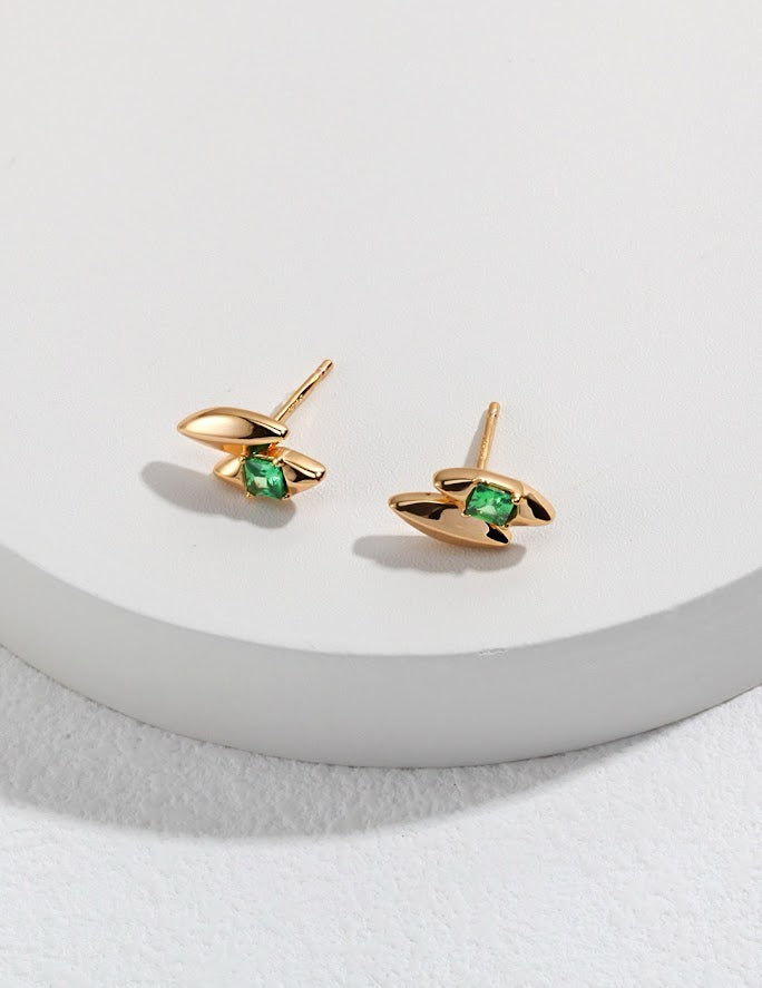 Olive Spark Earrings - CélineDor